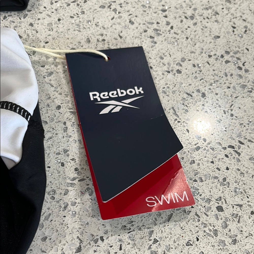 NWT Reebok Black and White Bathing Suit - Picture 2 of 8